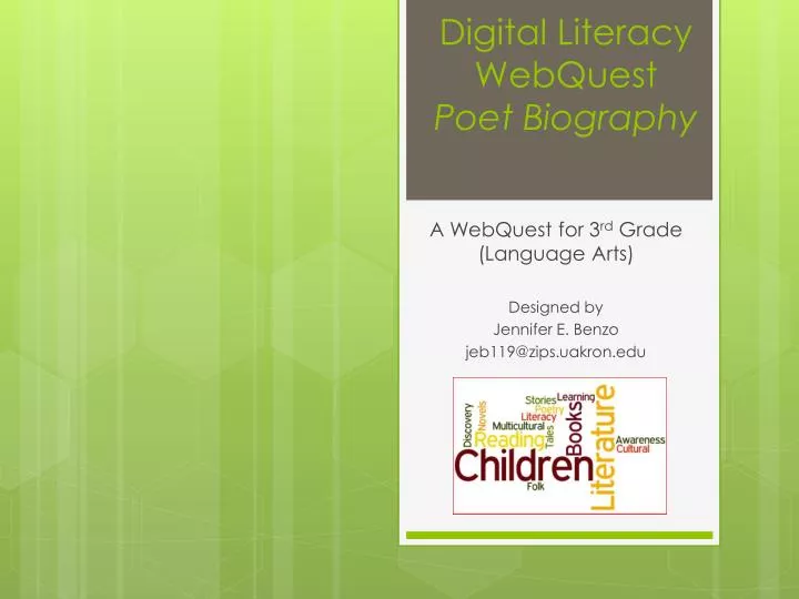 digital literacy webquest poet biography