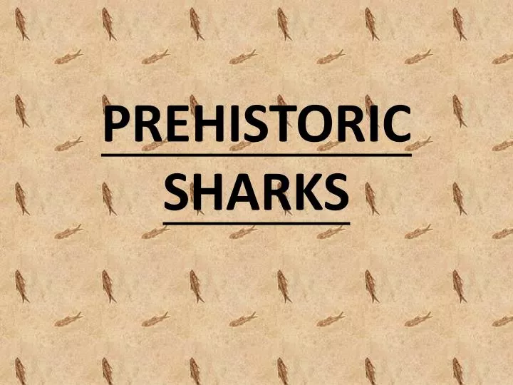 prehistoric sharks