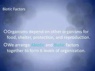 biotic factors