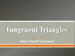 Congruent Triangles - slide 1