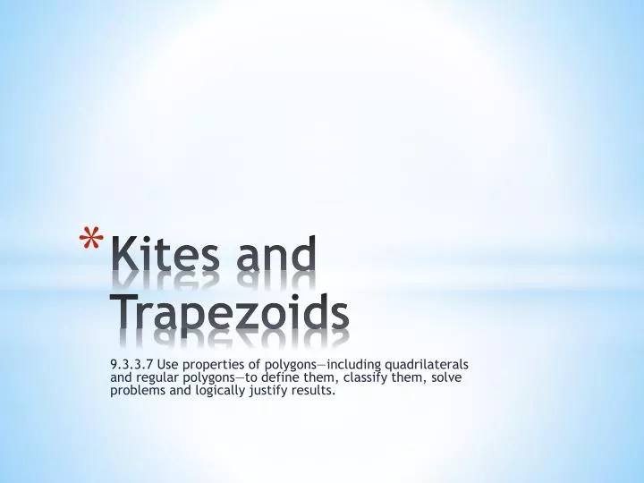 kites and trapezoids