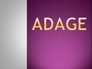 Adage