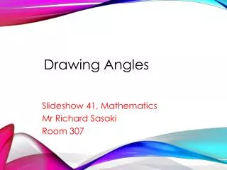 Drawing Angles