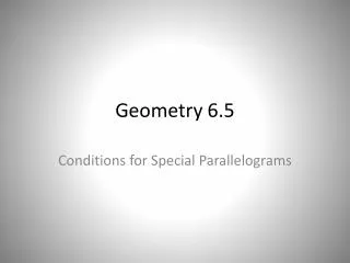 Geometry 6.5
