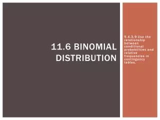 11 6 binomial distribution