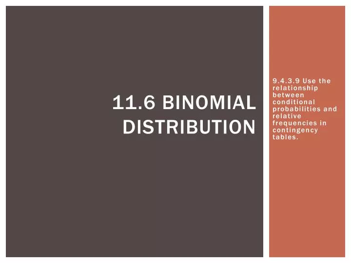 11 6 binomial distribution