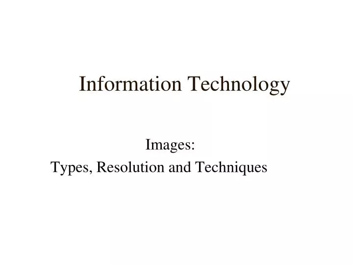 information technology