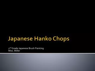 Japanese Hanko Chops