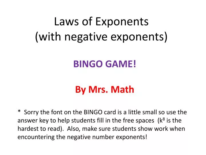 laws of exponents with negative exponents