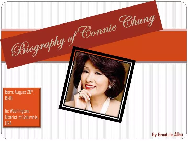 biography of connie chung