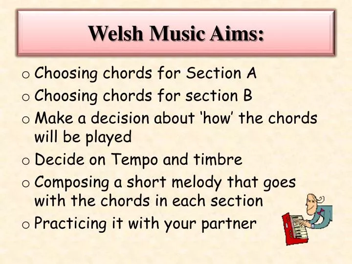 welsh music aims