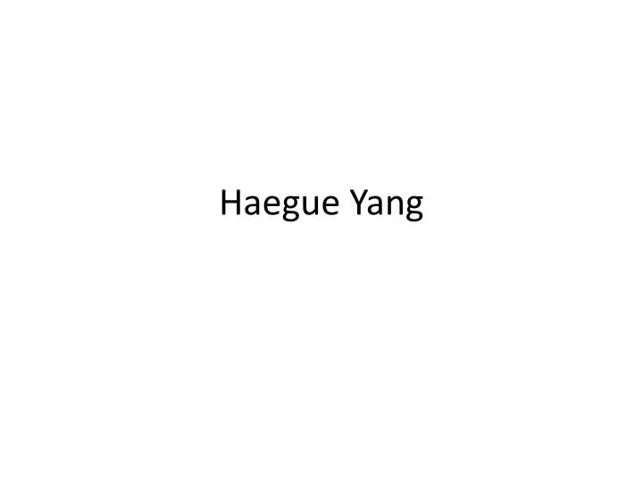 haegue yang