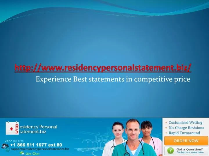 http www residencypersonalstatement biz