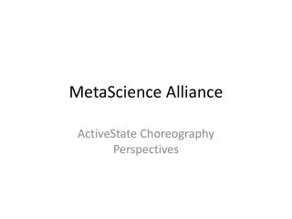MetaScience Alliance