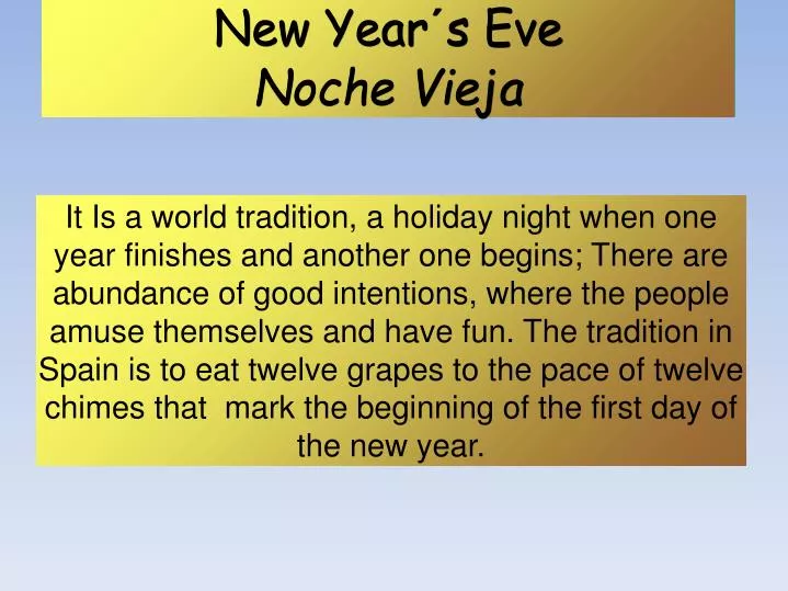 new year s eve noche vieja