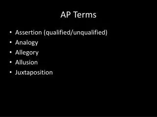 AP Terms