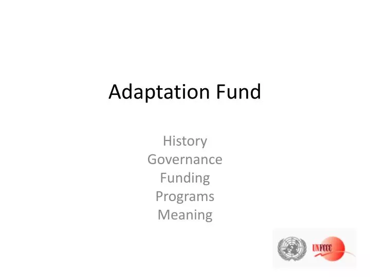 adaptation fund