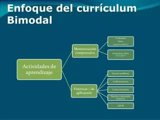 enfoque del curr culum bimodal