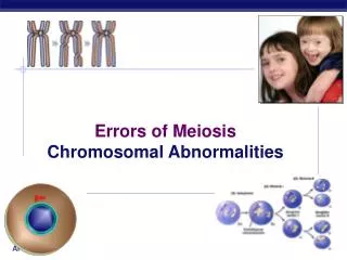 Errors of Meiosis Chromosomal Abnormalities