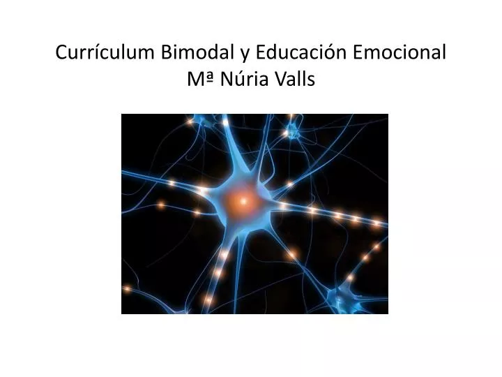 curr culum bimodal y educaci n emocional m n ria valls