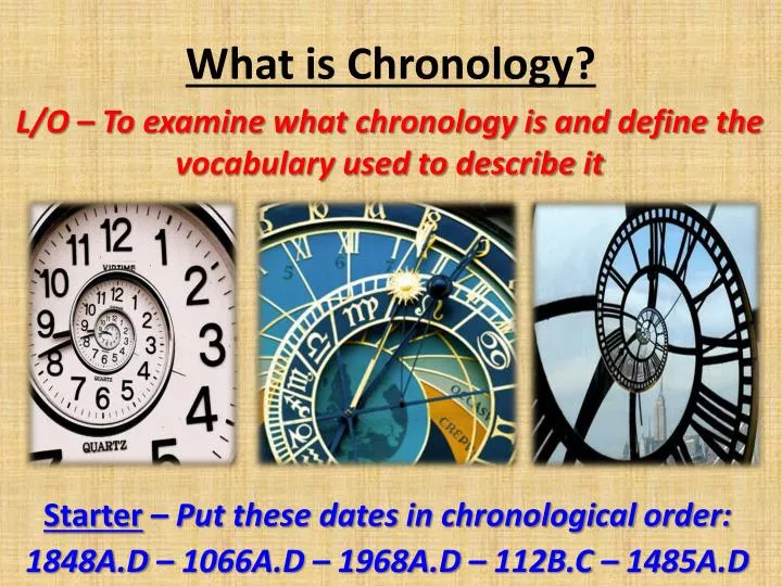 what is chronology