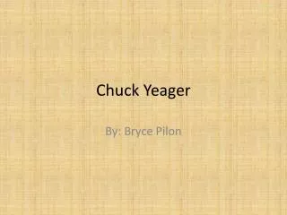 chuck yeager