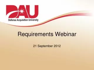 Requirements Webinar