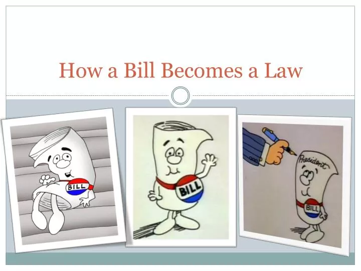 how a bill becomes a law