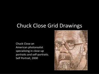 Chuck Close Grid Drawings