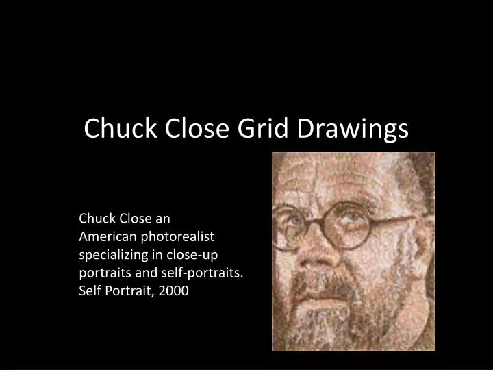 chuck close grid drawings