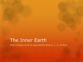 The Inner Earth