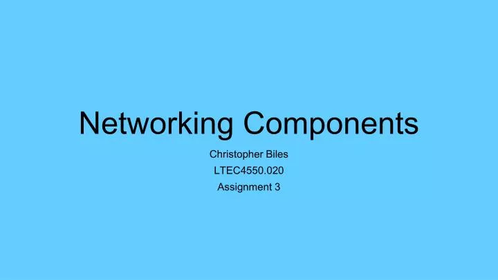 networking components