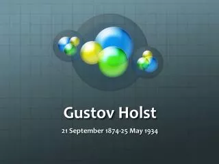 Gustov Holst