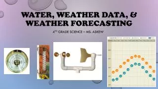 Water, Weather data, &amp; weather forecasting
