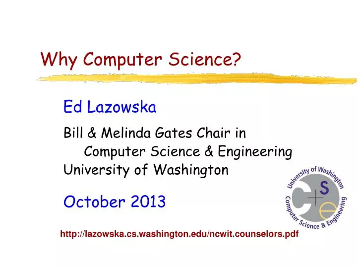 why computer science