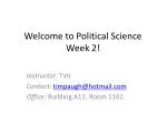 Welcome to Political Science Week 2! - slide 1