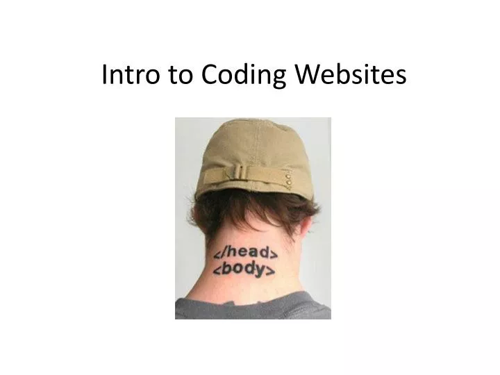 intro to coding websites