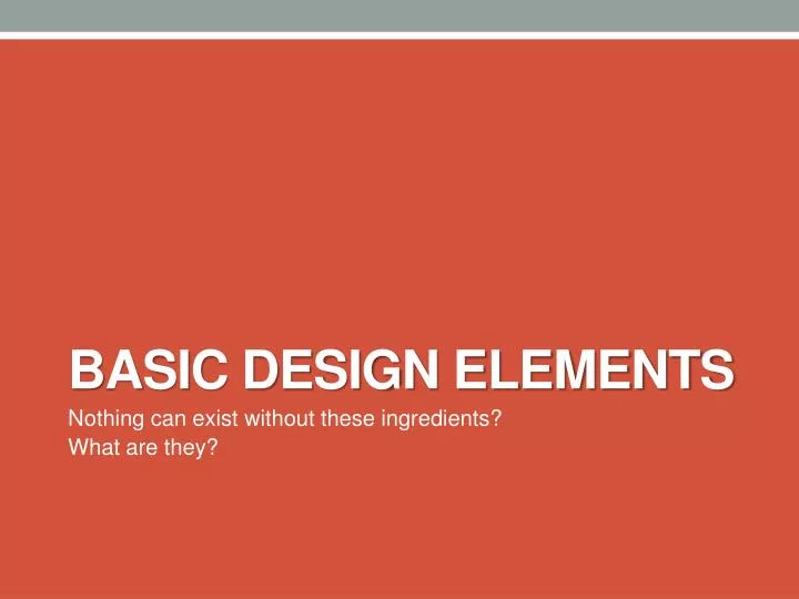 basic design elements