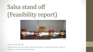 Salsa stand off (Feasibility report)