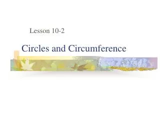 Circles and Circumference