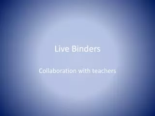 Live Binders