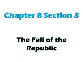 Chapter 8 Section 3
