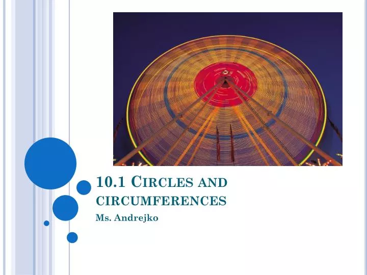 10 1 circles and circumferences