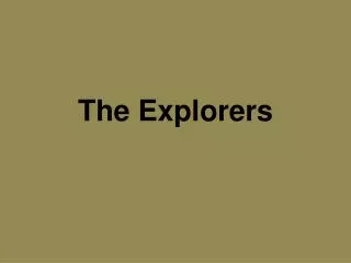 The Explorers