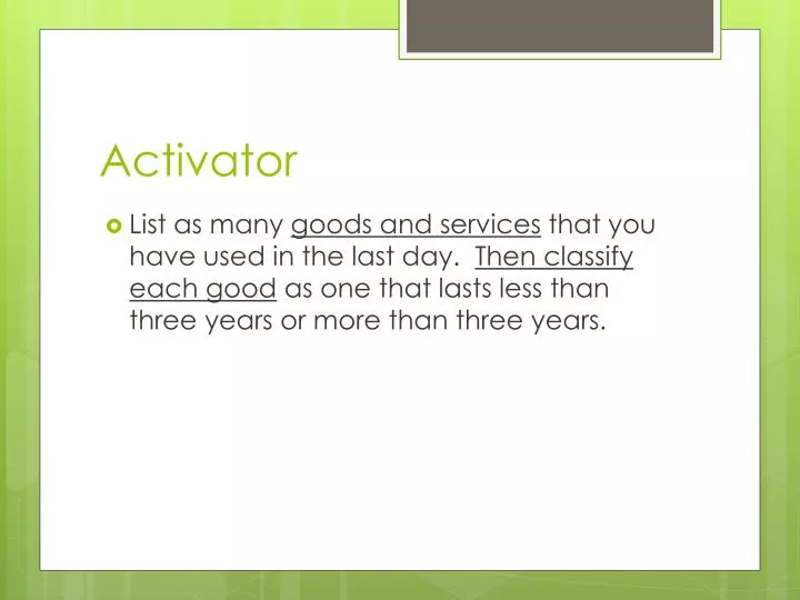 activator