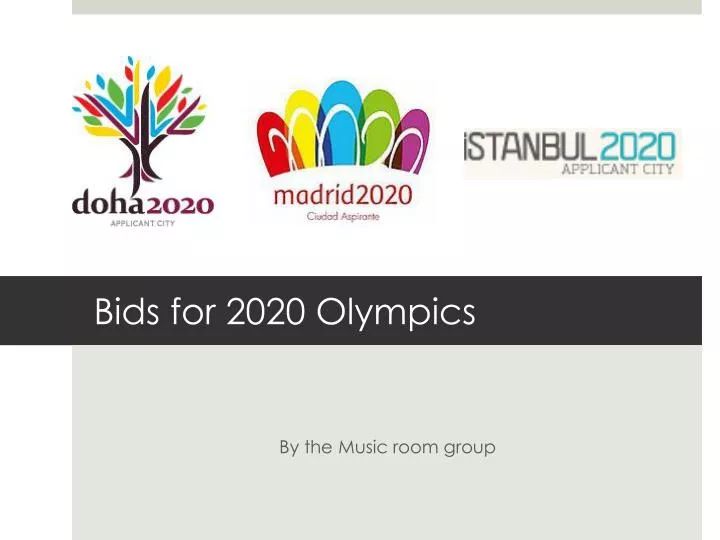 bids for 2020 olympics