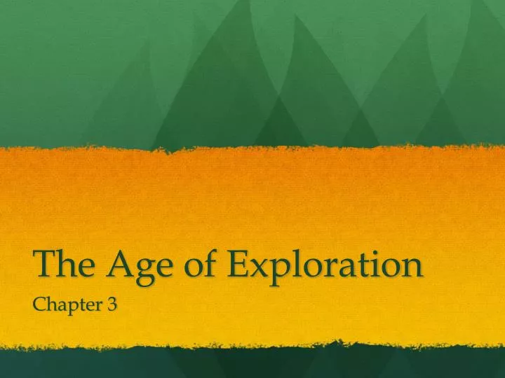 the age of exploration