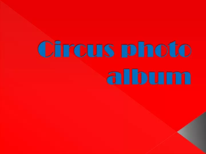 circus photo album