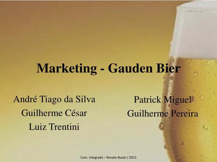 marketing gauden bier