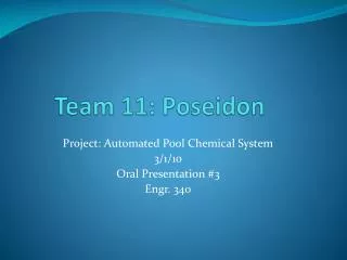 Team 11: Poseidon